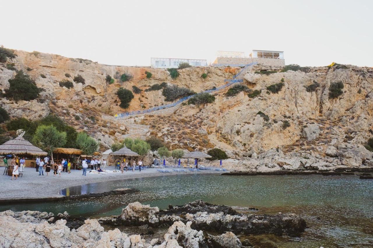 Grande Blue Suites With Private Bay Archangelos  Esterno foto