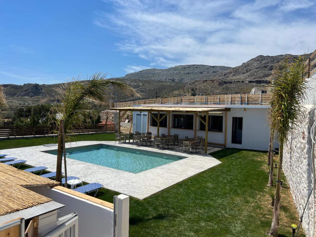 Grande Blue Suites With Private Bay Archangelos  Esterno foto
